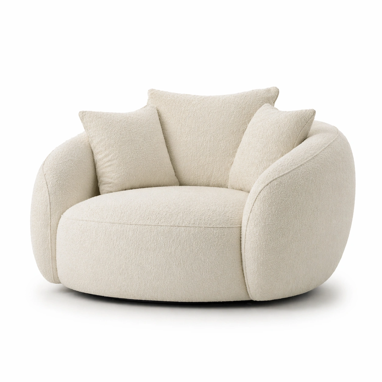 Sillon redondo moderno con cojines-merulyn